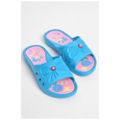 Шльопанці дитячі для дівчинки піна блакитного кольору 180448L