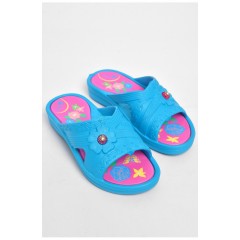 Шльопанці дитячі для дівчинки піна блакитного кольору 180450L