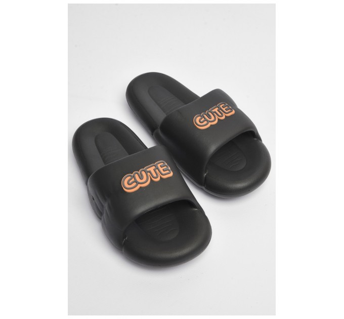 Шльопанці чоловічі піна чорного кольору 181500L