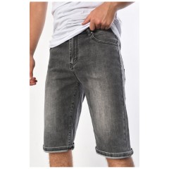 Шорти чоловічі джинсові сірого кольору 181801L Шорти чоловічі джинсові сірого кольору 181801L