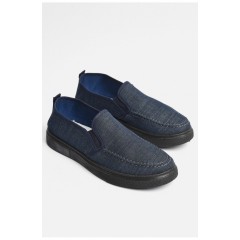 Мокасини чоловічі темно-синього кольору 181836L