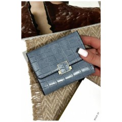 Гаманець жіночий з екошкіри блакитного кольору 181958L