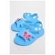 Босоніжки дитячі для дівчинки блакитного кольору 182336L