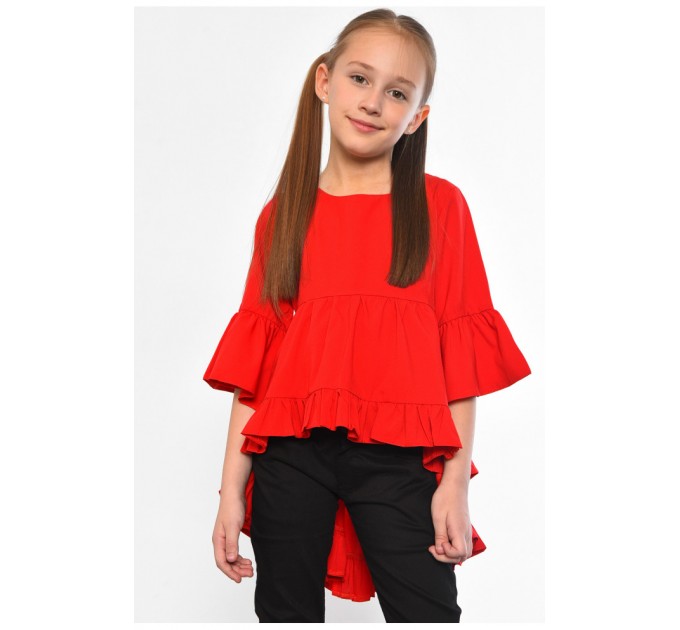 Блуза дитяча для дівчинки червоного кольору 182572L