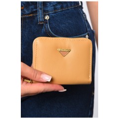 Гаманець жіночий з екошкіри бежевого кольору 182635L