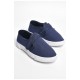 Мокасини дитячі темно-синього кольору на липучці 183086L