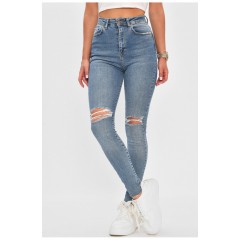Джинси жіночі синього кольору 183115L
