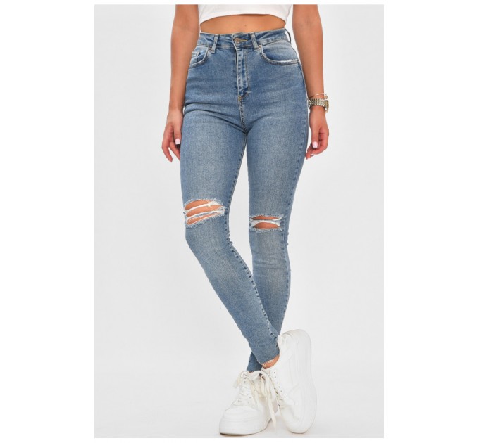 Джинси жіночі синього кольору 183115L