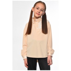Блуза подростковая для девочки бежевого цвета 183148L