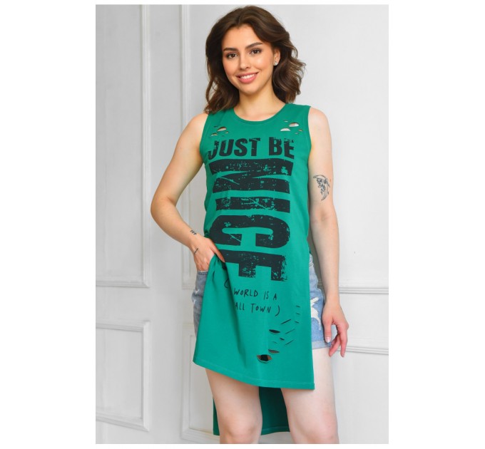 Туніка жіноча зеленого кольору 183479L