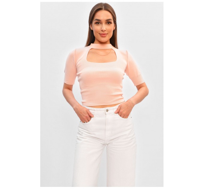 Жіноча футболка рожевого кольору 183515L