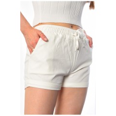 Шорты женские белого цвета 183708L