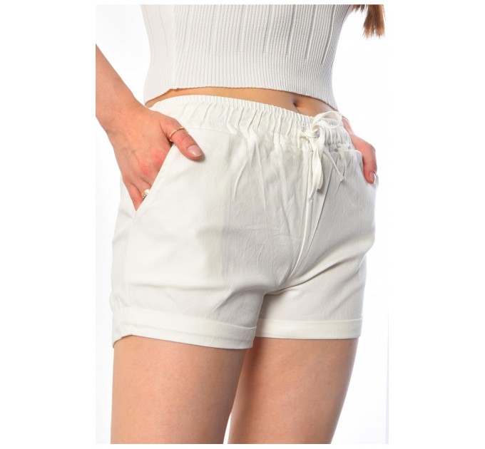 Шорты женские белого цвета 183708L