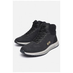 Ботинки мужские демисезонные черного цвета 184270L