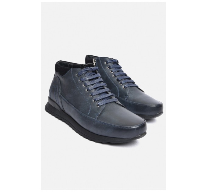 Черевики чоловічі демісезонні темно-синього кольору 184357L