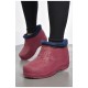 Калоші жіночі на хутрі бордового кольору 185754L