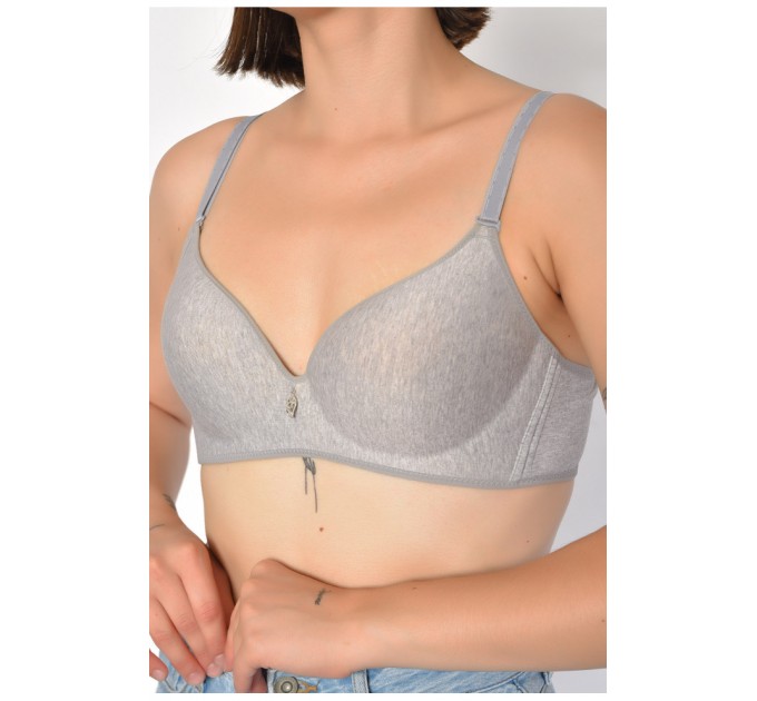 Бюстгальтер женский серого цвета чашка В 186285L