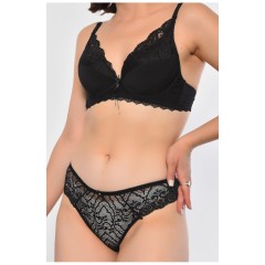 Комплект жіночий чорного кольору чашка С 186688L