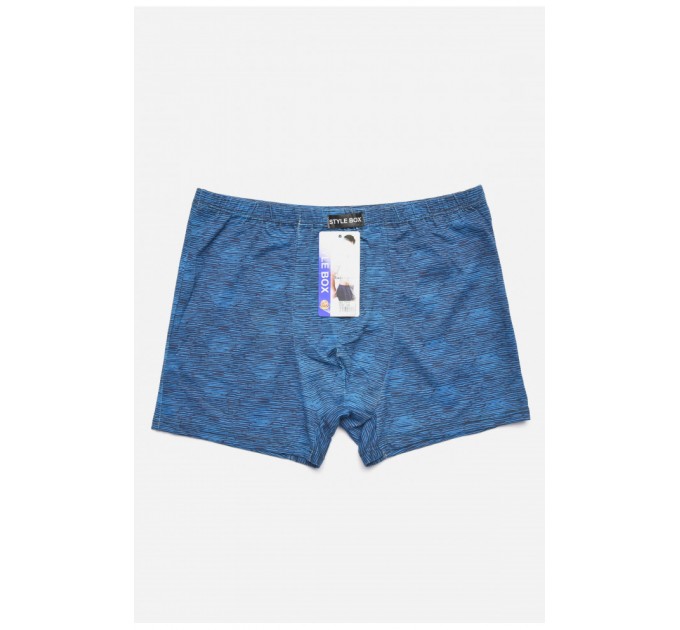 Боксеры мужские полубатальные синего цвета 187298L