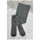 Колготи дитячі для дівчинки темно-сірого кольору 187626L