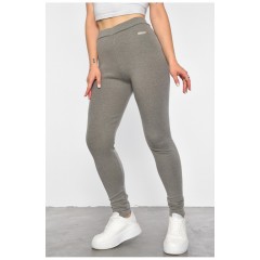 Лосини жіночі однотонні сірого кольору 187941L