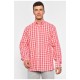 Рубашка мужская кораллового цвета в клетку 187967L
