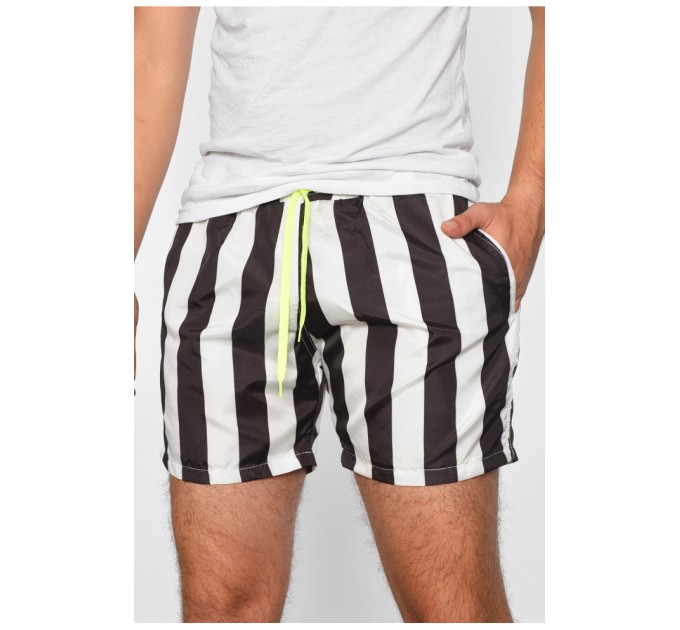 Шорти чоловічі чорно-білого кольору 188034L