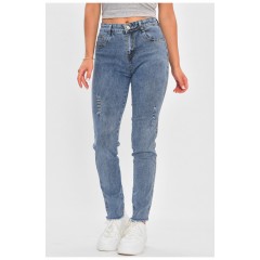 Джинси жіночі блакитного кольору 188150L