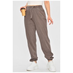 Штани жіночі напівбатальні фіолетового кольору 188176L