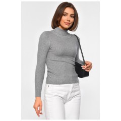 Гольф женский однотонный серого цвета 188240L