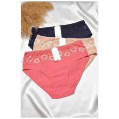 Набір жіночих трусів напівбатальних 3 штуки 188610L