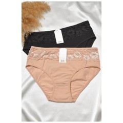 Набір жіночих трусів напівбатальних 2 штуки 188611L