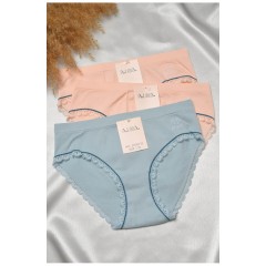 Набір трусів жіночих 3 шт з малюнком 188617L