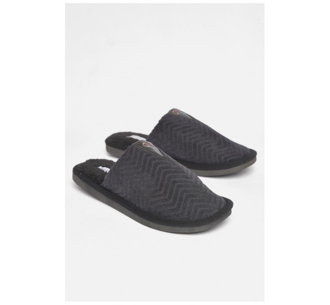 Капці кімнатні чоловічі чорного кольору 189011L