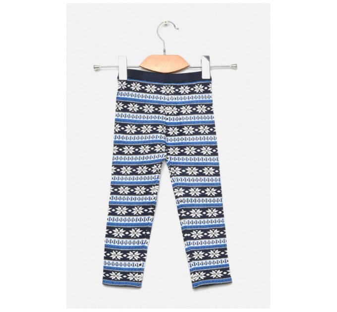 Лосіни дитячі демісезонні для дівчинки темно-синього кольору 189128L