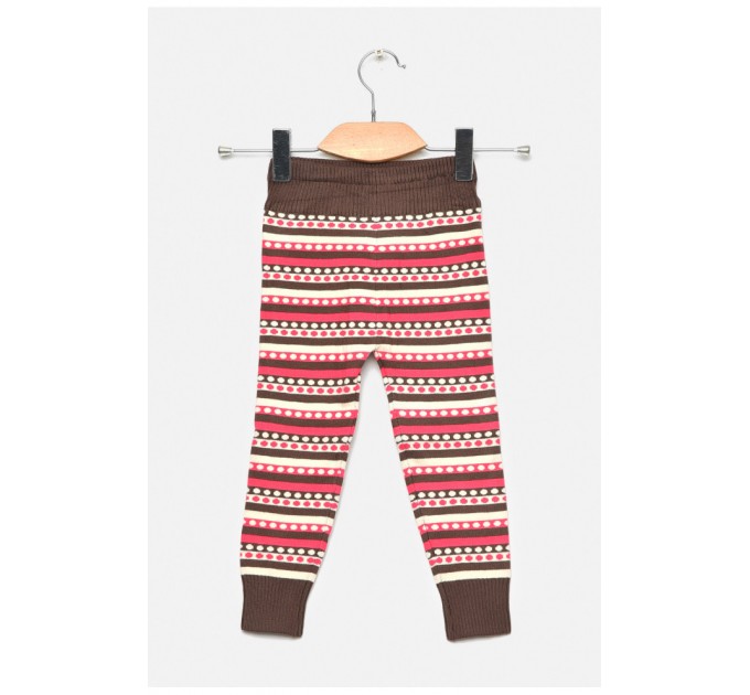 Лосіни дитячі демісезонні для дівчинки коричневого кольору 189133L