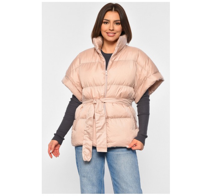 Жилетка женская светло-розового цвета 189242L