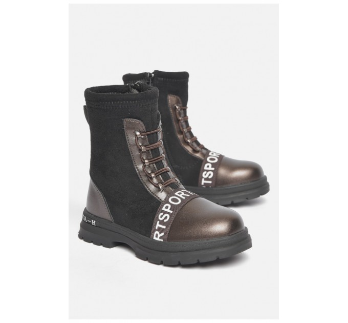 Черевики дитячі демісезонні чорного кольору 189268L