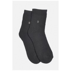 Шкарпетки чоловічі махрові чорного кольору 189389L