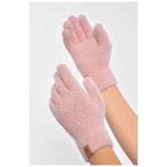 Рукавички жіночі рожевого кольору утеплені 189531L