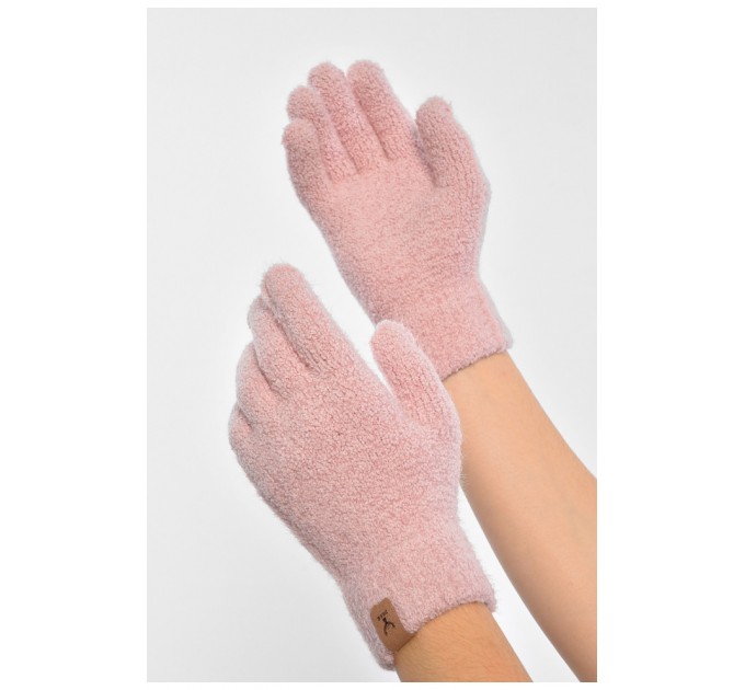 Рукавички жіночі рожевого кольору утеплені 189531L
