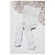 Колготы детские махровые для девочки светло-серого цвета 189560L