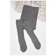 Колготи дитячі махрові для дівчинки темно-сірого кольору 189569L