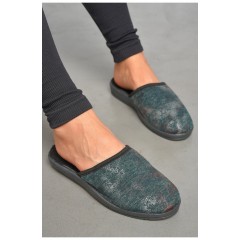 Капці жіночі темно-зеленого кольору 189803L