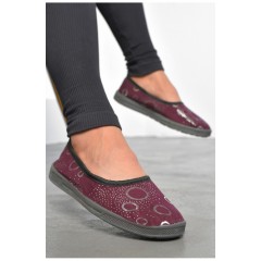 Капці жіночі бордового кольору 189822L