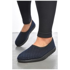 Капці жіночі темно-синього кольору 189826L