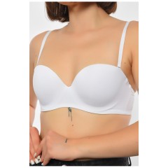 Бюстгальтер женский белого цвета чашка C 189957L