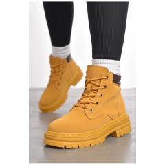 Черевики жіночі демісезонні гірчичного кольору 189985L