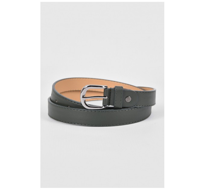 Ремінь жіночий темно-зеленого кольору розмір 107*2 см 190001L