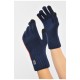 Рукавички жіночі сенсорні темно-синього кольору утеплені 190027L Рукавички жіночі сенсорні темно-синього кольору утеплені 190027L